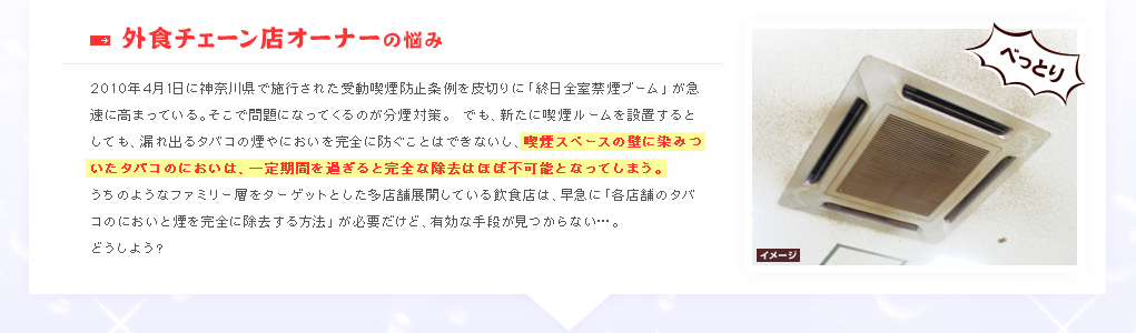 外食チェーン店オーナーの悩み